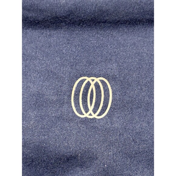 Women's Marika Cut Back High Waist Crop Leggings Blue High Waist Sz L workout - Picture 5 of 9